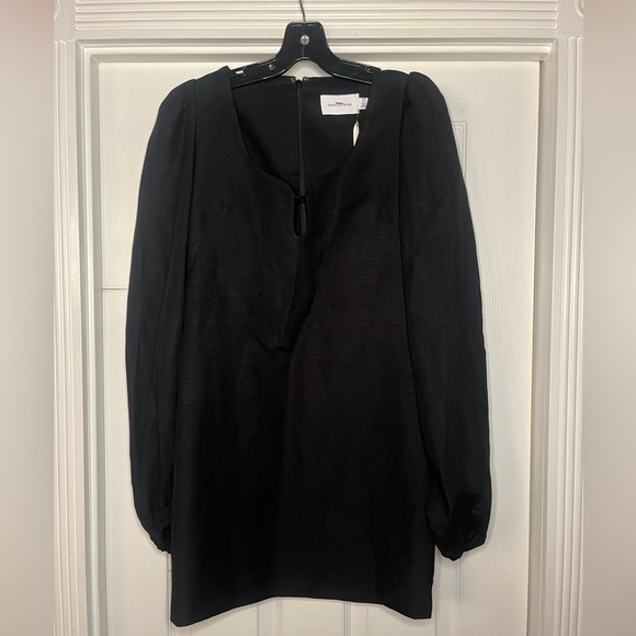 NWT Significant Other- Fara Puff Sleeve Linen Blend Mini Dress. Size US 6 - Picture 2 of 7